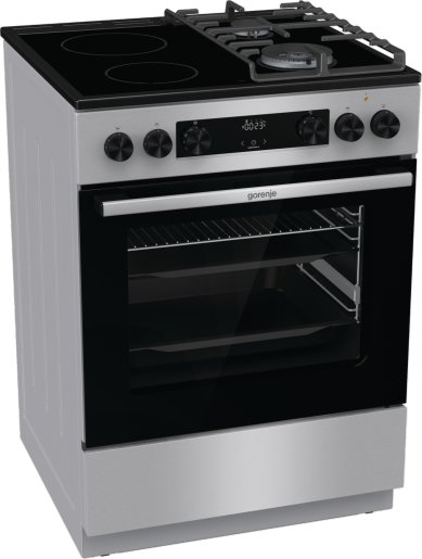 Gorenje staklokeramički kombinovani šporet GKC6C60XT