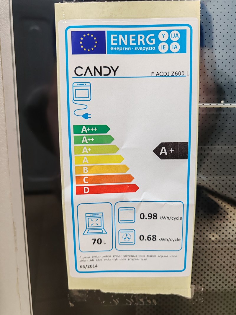 Candy ugradbena pećnica F ACDI Z600 L