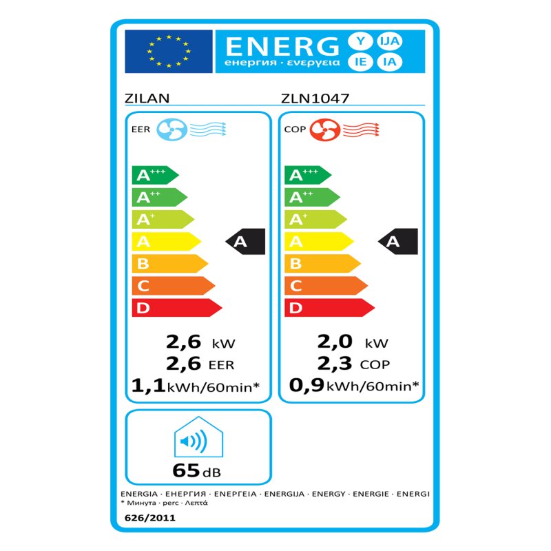 Zilan mobilni klima uređaj, 3u1, 9000 Btu, 1010W, WIFI, 43984/ZLN1047