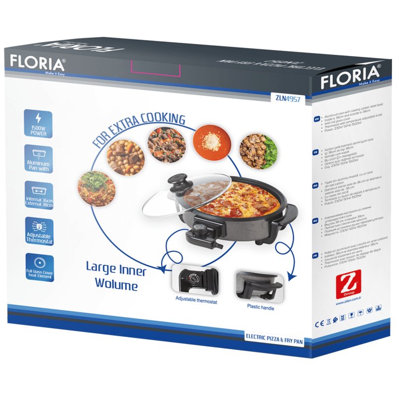 Floria pizza pekač, promjer 36 cm / 38 cm, 1500 W