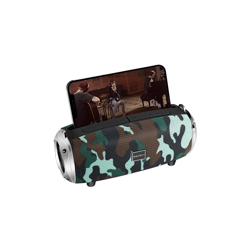 Gigatech bluetooth zvučnik s LED lampom, maskirno-zeleni, B222