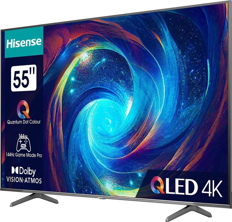 Hisense QLED TV, Smart UHD, 55E7KQ PRO