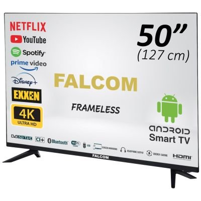 FALCOM LED TV, UHD 4K, Smart, 50LTF022SM