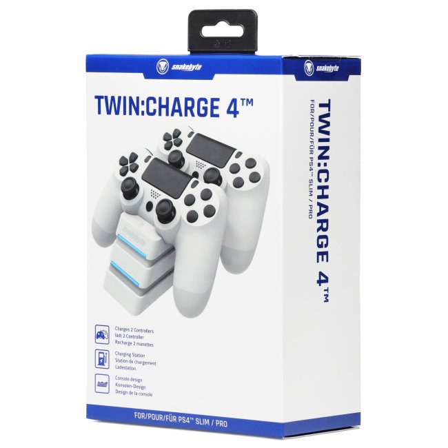 Snakebyte PS4 twin charge 4 whi