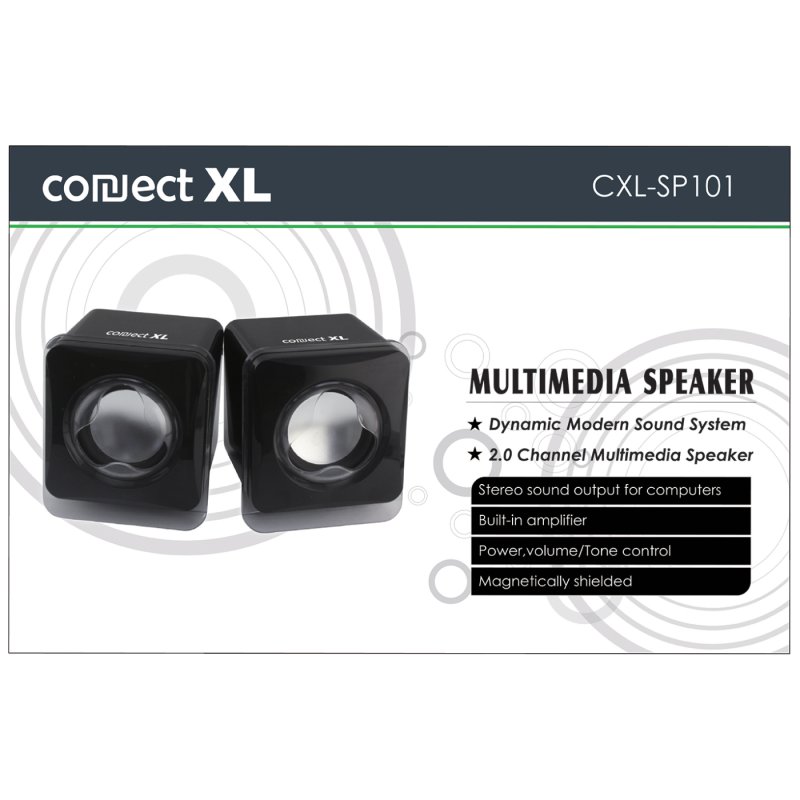 Connect XL SP101 set zvučnika 2.0, USB 5V, boja crna		