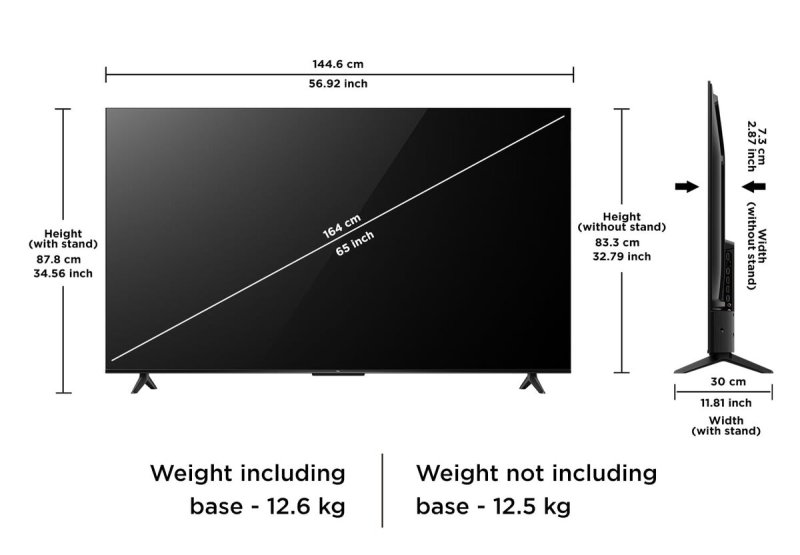 TCL 65" 4K Google OS TV 65V6C
