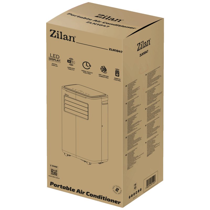 Zilan mobilni klima uređaj, 3u1, 9000 Btu, 1010W, WIFI, 43984/ZLN1047