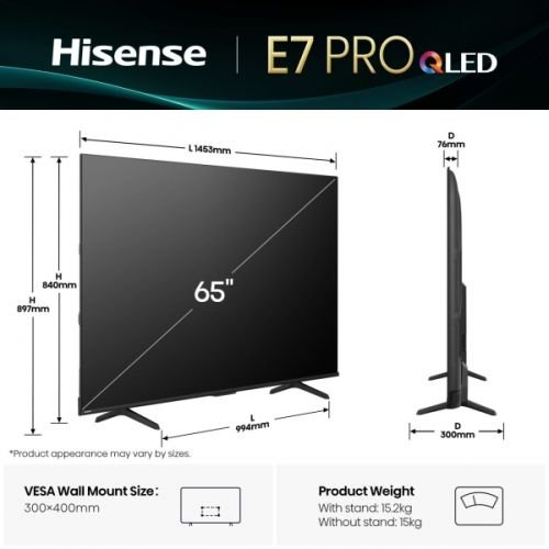 Hisense Smart TV 65E7Q PRO
