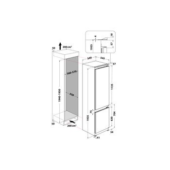 Whirlpool ugradbeni frižider ART 9811 SF2