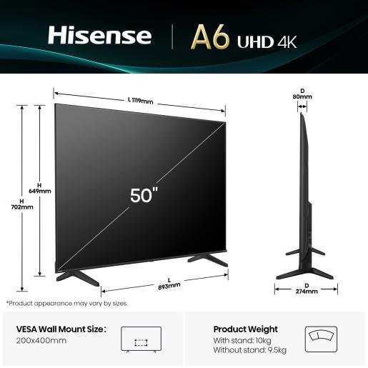 Hisense Smart TV 50A6Q